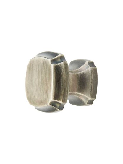 Empire Square Cabinet Knob - 1 3/8 inch x 1 3/8 inch in Antique Nickel.
